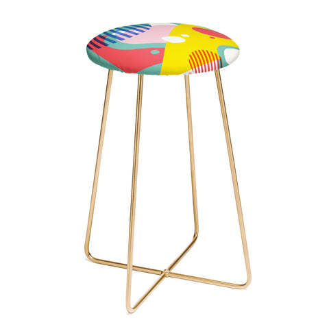 Trevor May Abstract Pop II Counter Stool