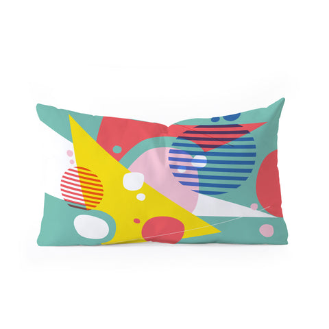 Trevor May Abstract Pop II Oblong Throw Pillow
