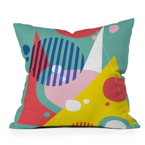 Trevor May Abstract Pop II Throw Pillow