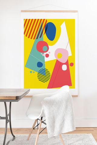 Trevor May Abstract Pop III Art Print And Hanger
