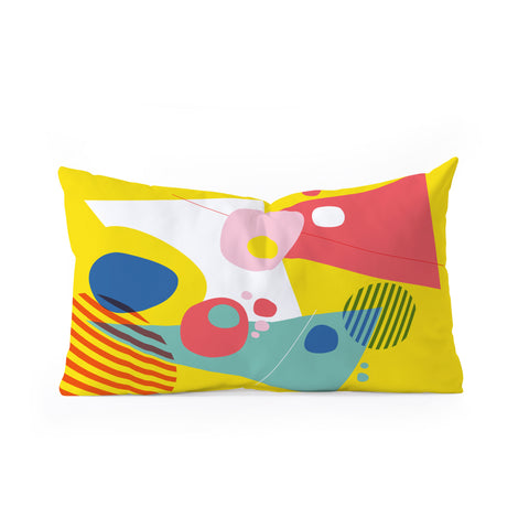 Trevor May Abstract Pop III Oblong Throw Pillow