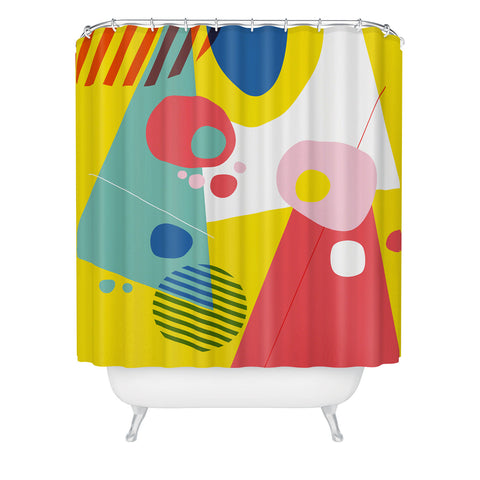 Trevor May Abstract Pop III Shower Curtain