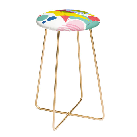 Trevor May Abstract Pop IV Counter Stool