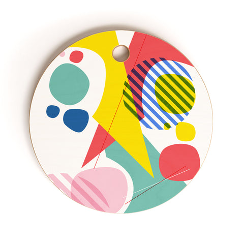 Trevor May Abstract Pop IV Cutting Board Round