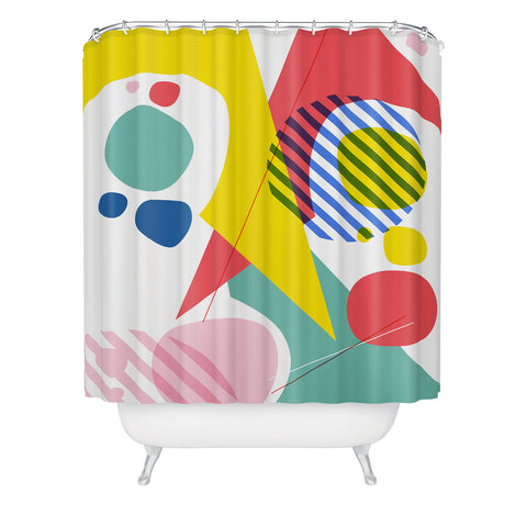 Trevor May Abstract Pop IV Shower Curtain
