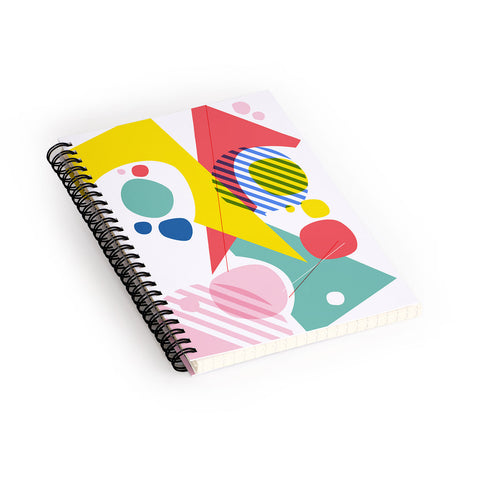 Trevor May Abstract Pop IV Spiral Notebook