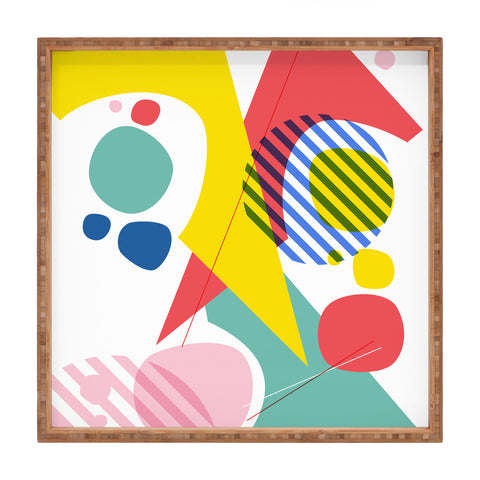 Trevor May Abstract Pop IV Square Tray