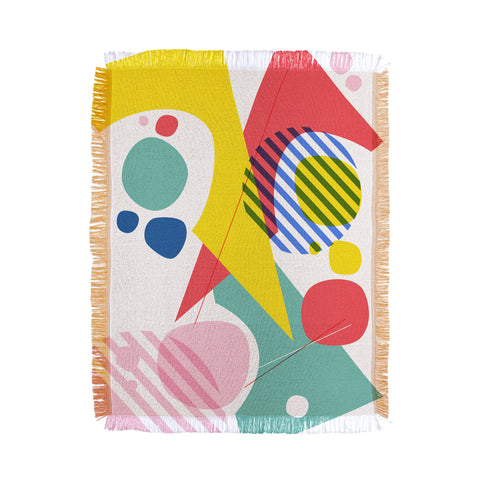 Trevor May Abstract Pop IV Throw Blanket
