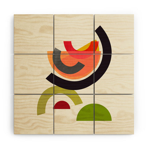 Trevor May Cocktail I Whiskey Sour Wood Wall Mural