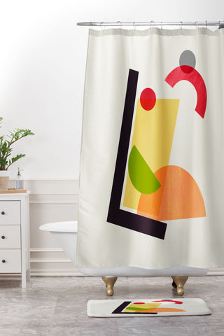 Trevor May Cocktail II Tom Collins Shower Curtain And Mat