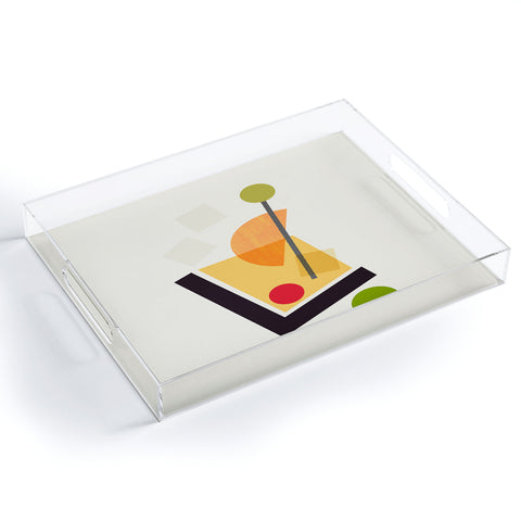 Trevor May Cocktail III Old Fashioned Acrylic Tray
