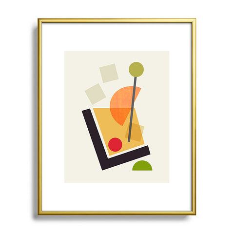 Trevor May Cocktail III Old Fashioned Metal Framed Art Print