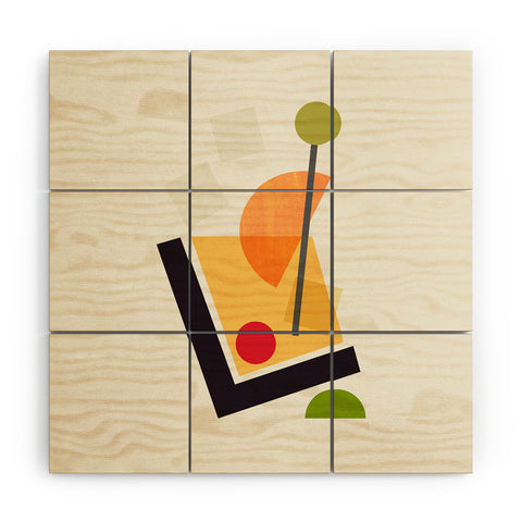 Trevor May Cocktail III Old Fashioned Wood Wall Mural