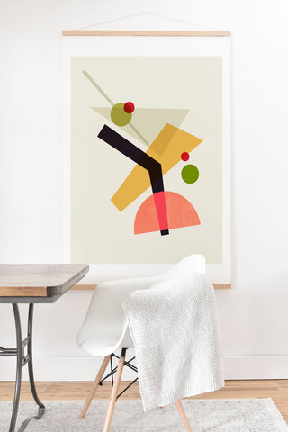 Trevor May Cocktail IV Martini Art Print And Hanger