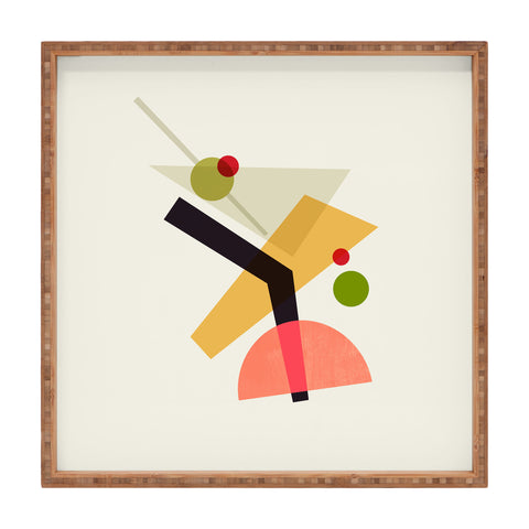 Trevor May Cocktail IV Martini Square Tray