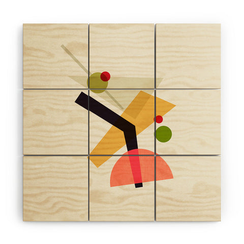 Trevor May Cocktail IV Martini Wood Wall Mural