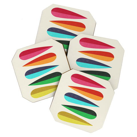 Trevor May Feathers I Coaster Set