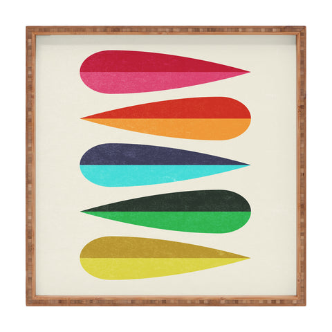 Trevor May Feathers I Square Tray