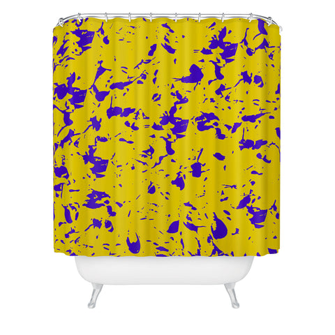 Triangle Footprint 1florec4 Shower Curtain