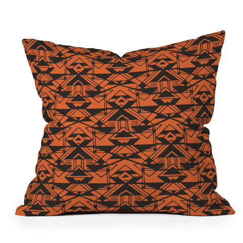 Triangle Footprint 1tridiv1big Throw Pillow