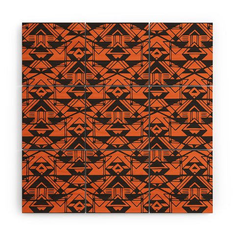 Triangle Footprint 1tridiv1big Wood Wall Mural