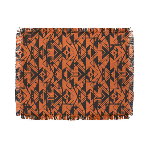 Triangle Footprint 1tridiv1big Throw Blanket