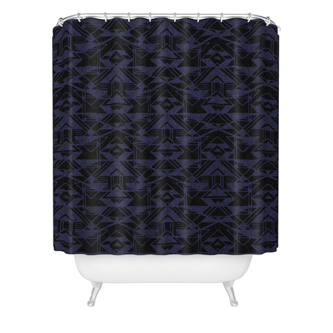 Triangle Footprint 1tridiv2big Shower Curtain