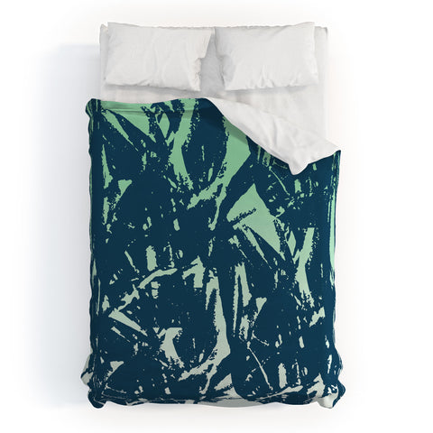 Triangle Footprint 2florec3 Duvet Cover
