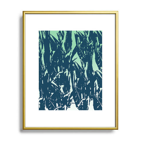 Triangle Footprint 2florec3 Metal Framed Art Print