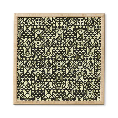 Triangle Footprint 2tridiv1big Framed Wall Art