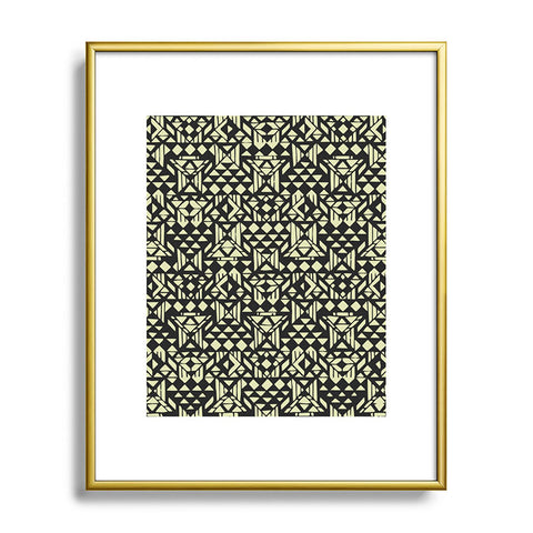 Triangle Footprint 2tridiv1big Metal Framed Art Print