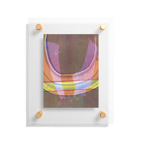 Triangle Footprint a little bit of pressure Floating Acrylic Print