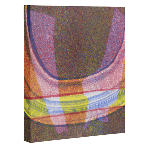 Triangle Footprint a little bit of pressure Art Canvas