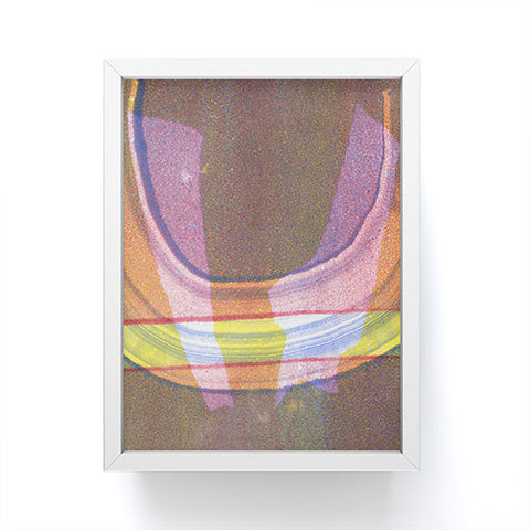 Triangle Footprint a little bit of pressure Framed Mini Art Print