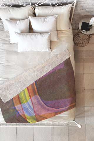 Triangle Footprint a little bit of pressure Fleece Throw Blanket