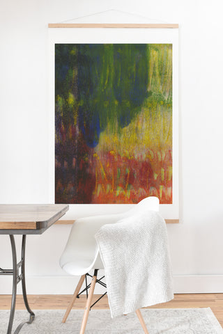 Triangle Footprint back in rhythm Art Print And Hanger