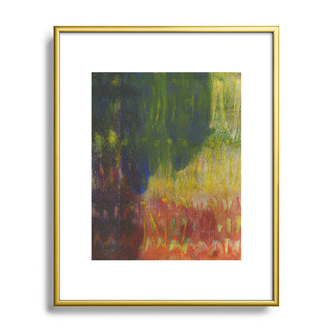 Triangle Footprint back in rhythm Metal Framed Art Print