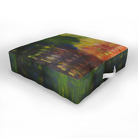 Triangle Footprint back in rhythm Outdoor Floor Cushion
