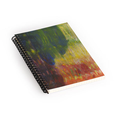 Triangle Footprint back in rhythm Spiral Notebook