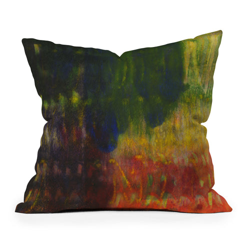 Triangle Footprint back in rhythm Throw Pillow