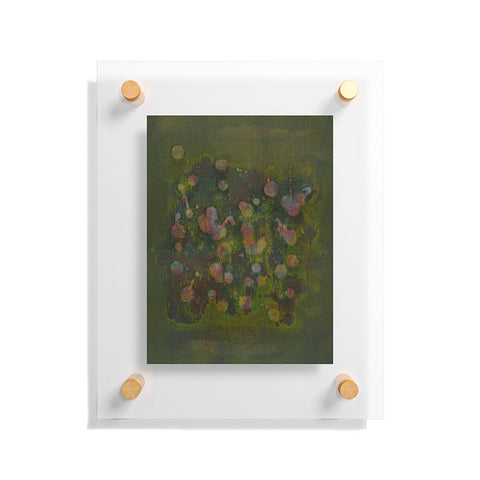Triangle Footprint before it leaves Floating Acrylic Print