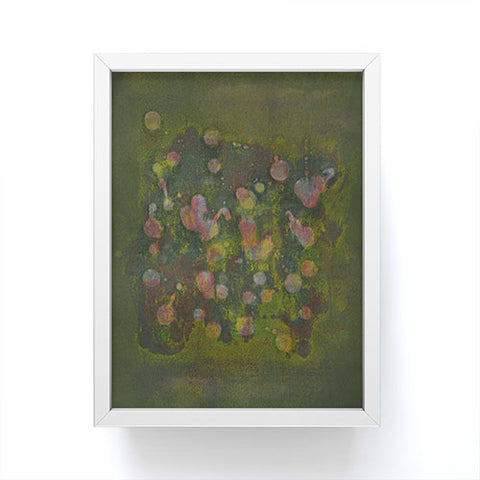 Triangle Footprint before it leaves Framed Mini Art Print