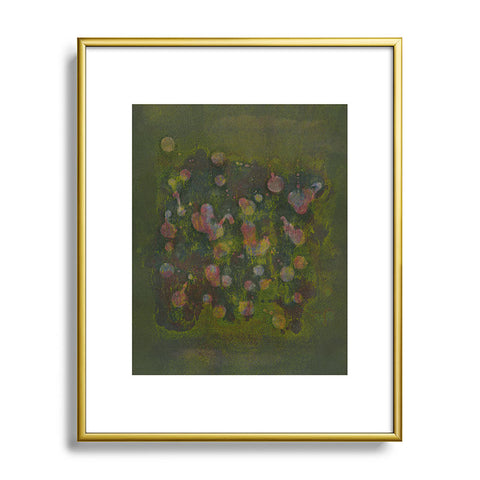 Triangle Footprint before it leaves Metal Framed Art Print