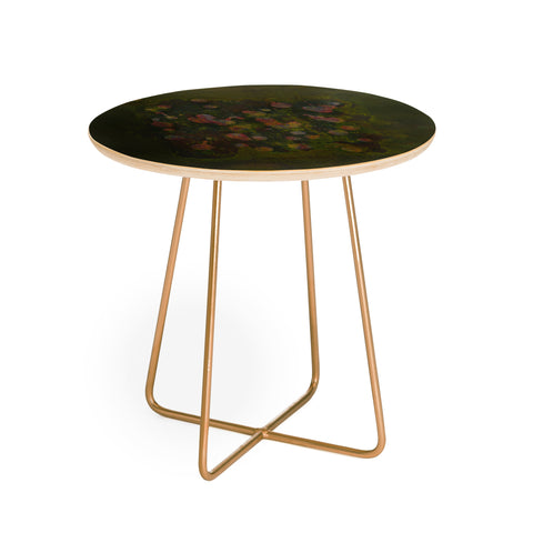 Triangle Footprint before it leaves Round Side Table