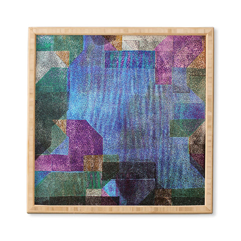 Triangle Footprint Ca1 Framed Wall Art
