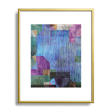 Triangle Footprint Ca1 Metal Framed Art Print