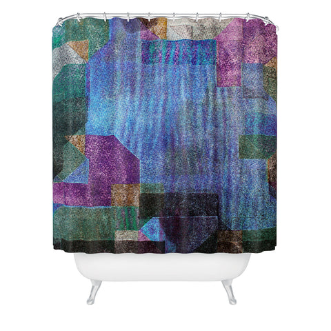 Triangle Footprint Ca1 Shower Curtain