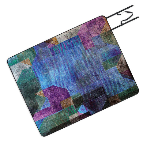 Triangle Footprint Ca1 Picnic Blanket