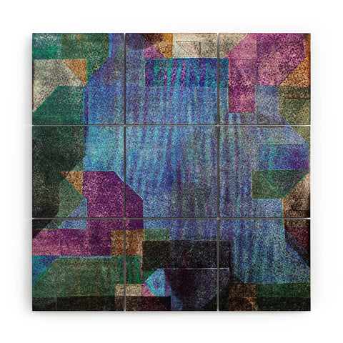 Triangle Footprint Ca1 Wood Wall Mural