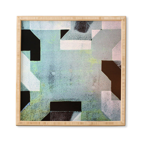 Triangle Footprint Ca6 Framed Wall Art